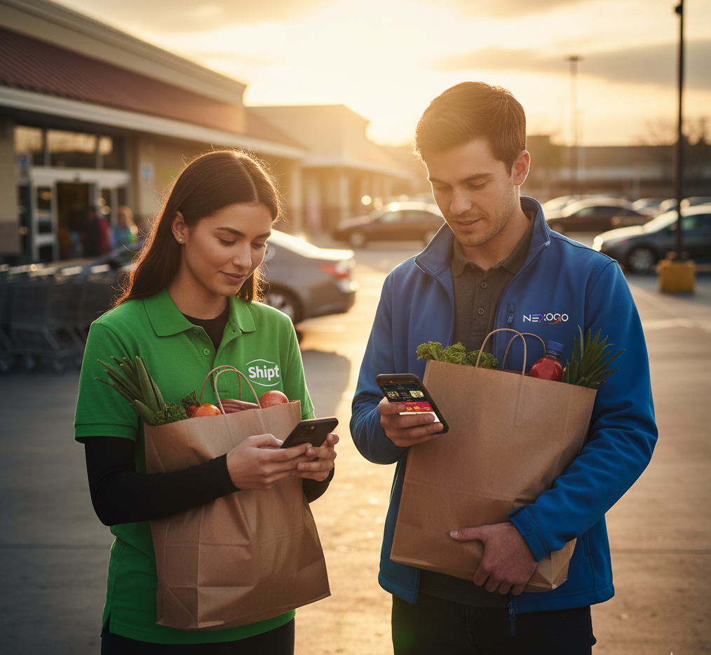 The App War: Shipt Promises Stability, Instacart Bets on Risk and Nexo Go Becomes Drivers’ Secret Weapon.